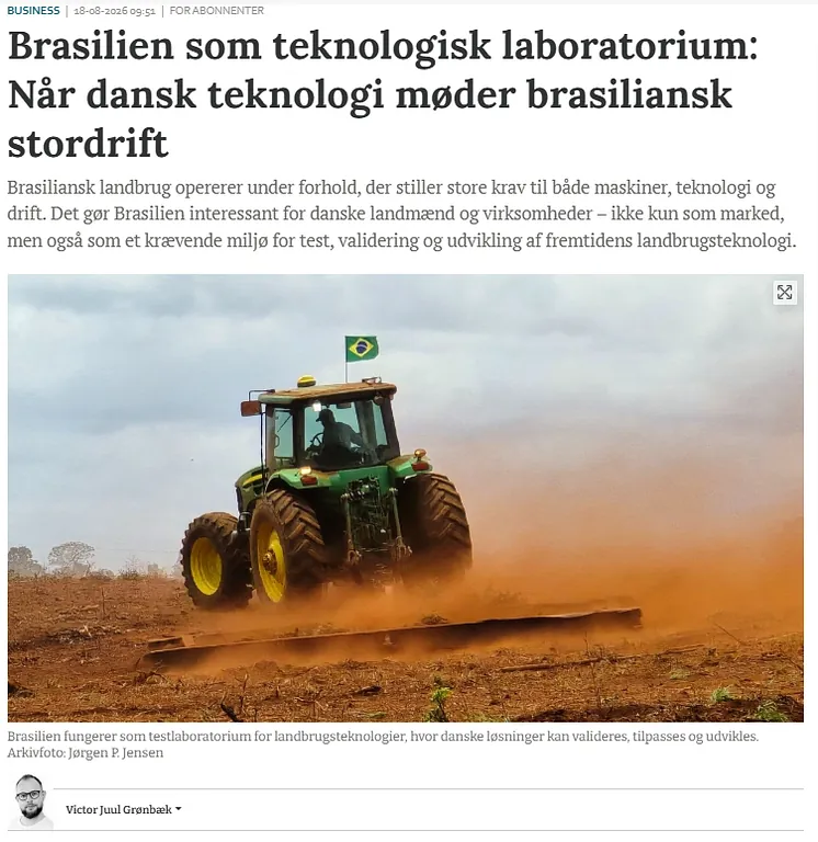 Danish Technology Meets Brazilian Scale - 18-08-2026
